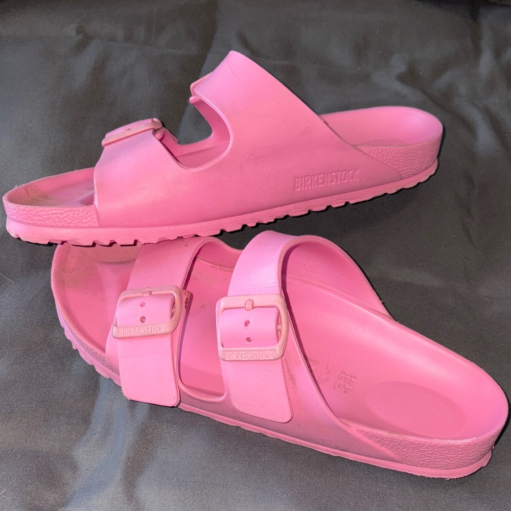 Birkenstock Vibrant Pink Slide Sandals